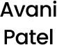 Avani Patel Text Logo